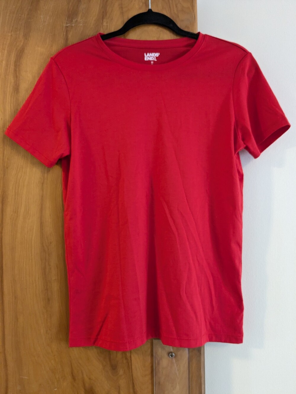 Lands' End Classic Red Crewneck Tee